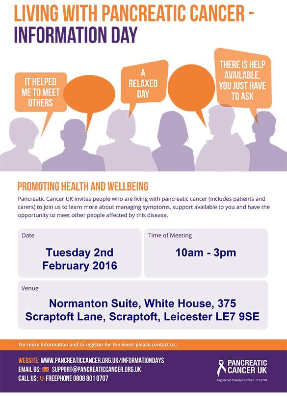 Pancreatic Cancer – Information day